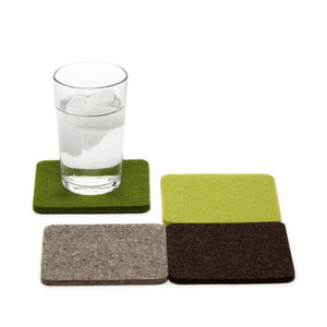 Graf Lantz - Bierfilzl Merino Wool Felt Square Coaster Multi 4 Pack