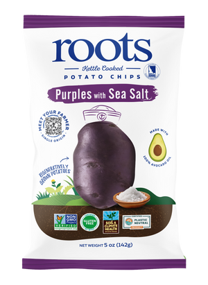 Roots Potato Chips Purples with Sea Salt Kettle Potato Chips