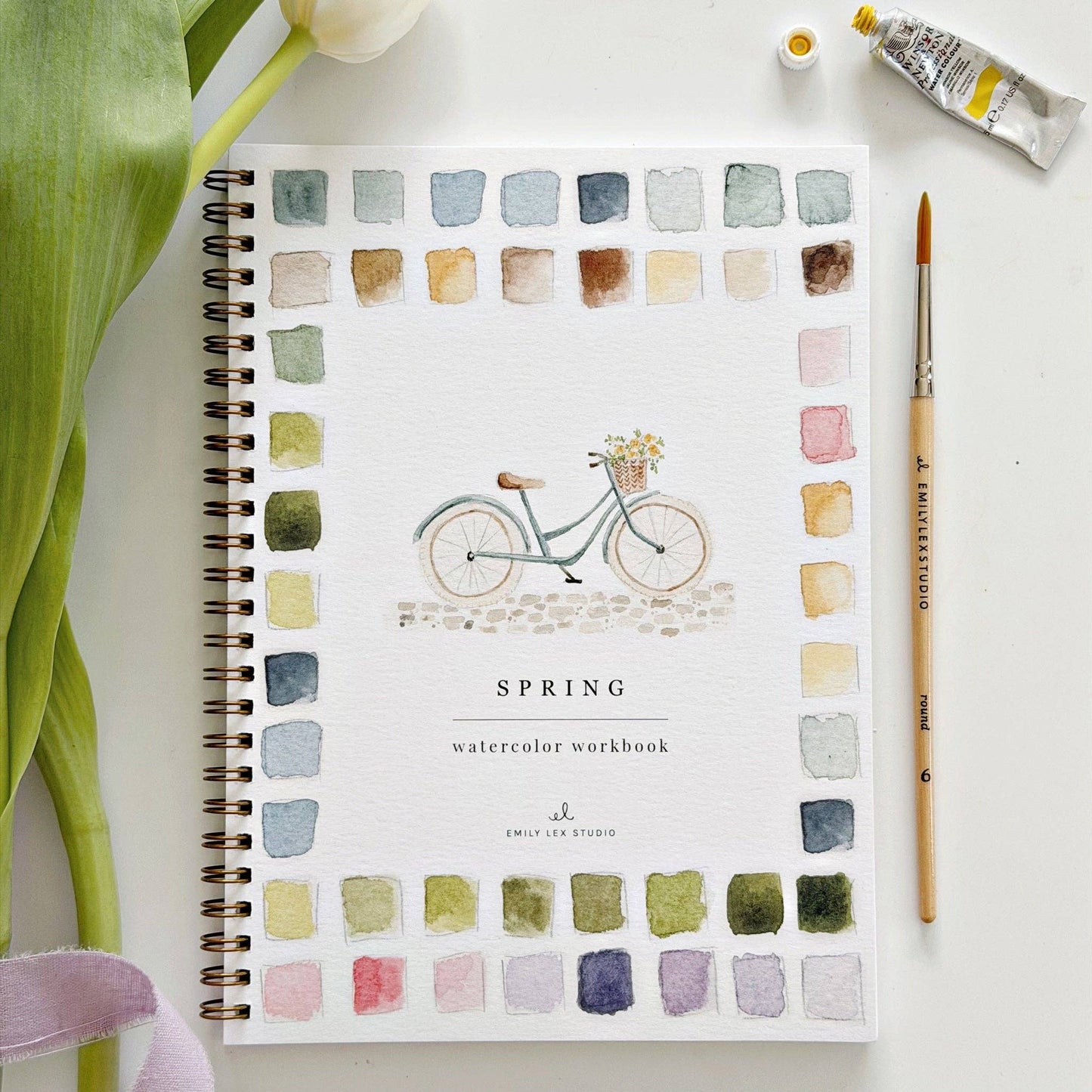 emily lex studio Spring Watercolor Workbook