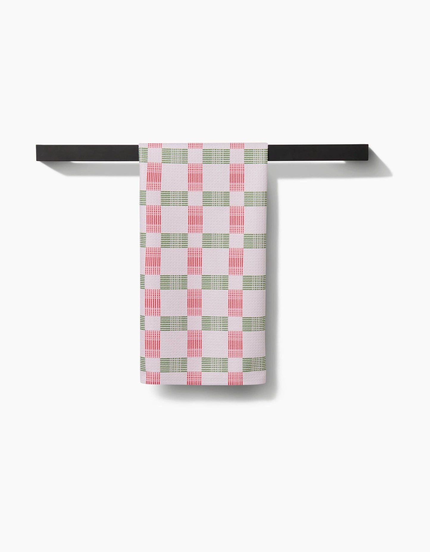 Geometry - Be Merry Plaid Tea Towel