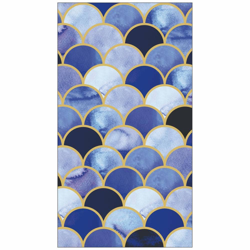 Art Deco Aqua Guest Towel