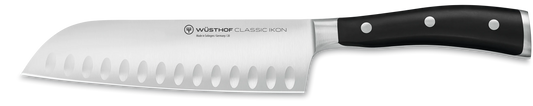 Wüsthof Classic Ikon Santoku Knife Hollow Edge - 7"