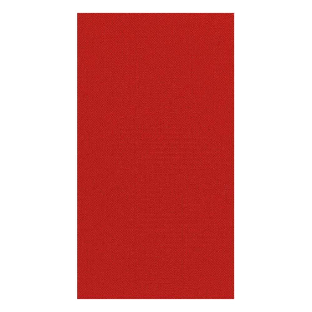 Caspari Solid Red Guest Towel Napkins, Set of 12