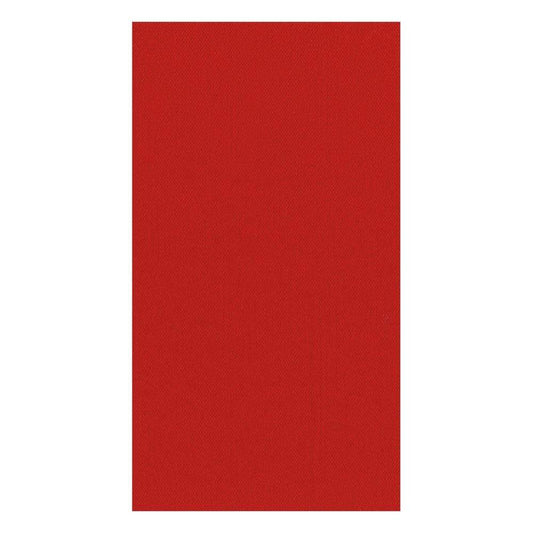 Caspari Solid Red Guest Towel Napkins, Set of 12