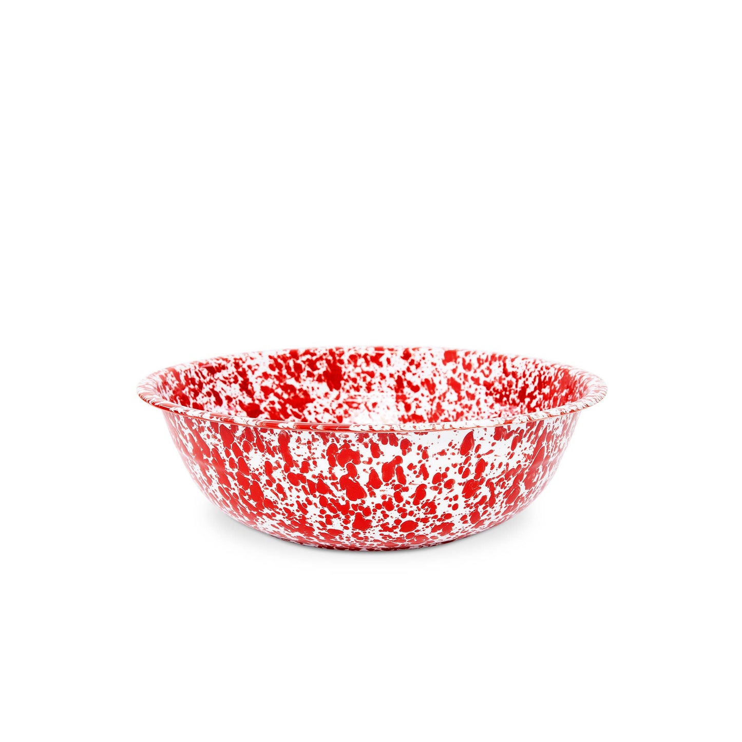 Crow Canyon Home Splatterware Enamelware Small Basin 4 qt, 12.25"