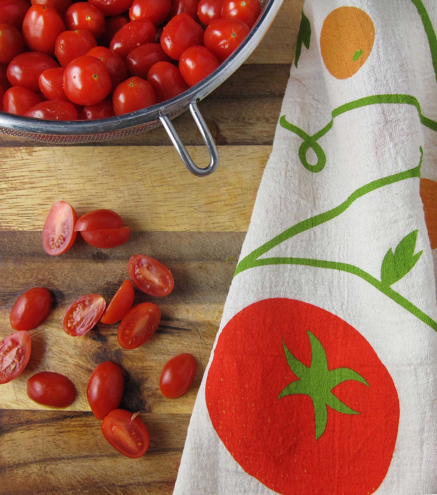 The Neighborgoods Tomato Basil Tea Towel, Set of 2