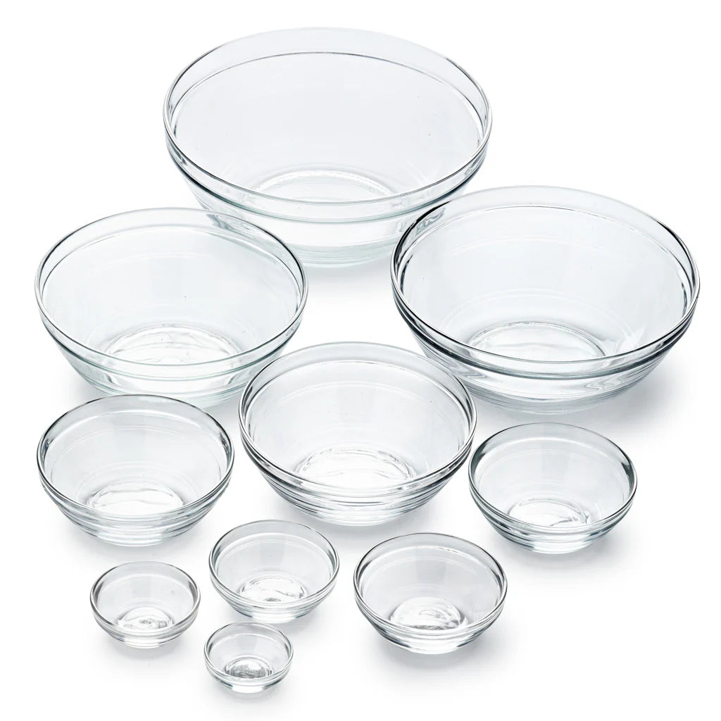 Le Gigogne® Stackable Clear Bowl Set, Set Of 10