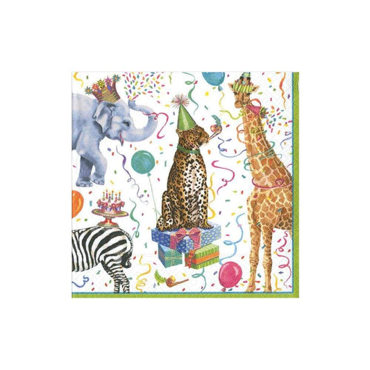 Caspari Party Animal Luncheon Napkins, Set of 20