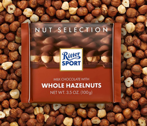 Ritter Sport Milk Chocolate Whole Hazelnuts 100g