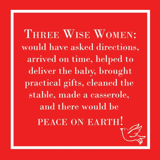 Three Wise Women Beverage Napkin