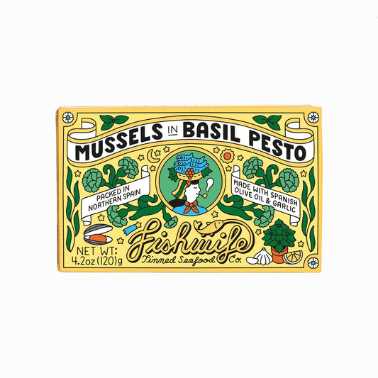 Fishwife Mussels in Basil Pesto