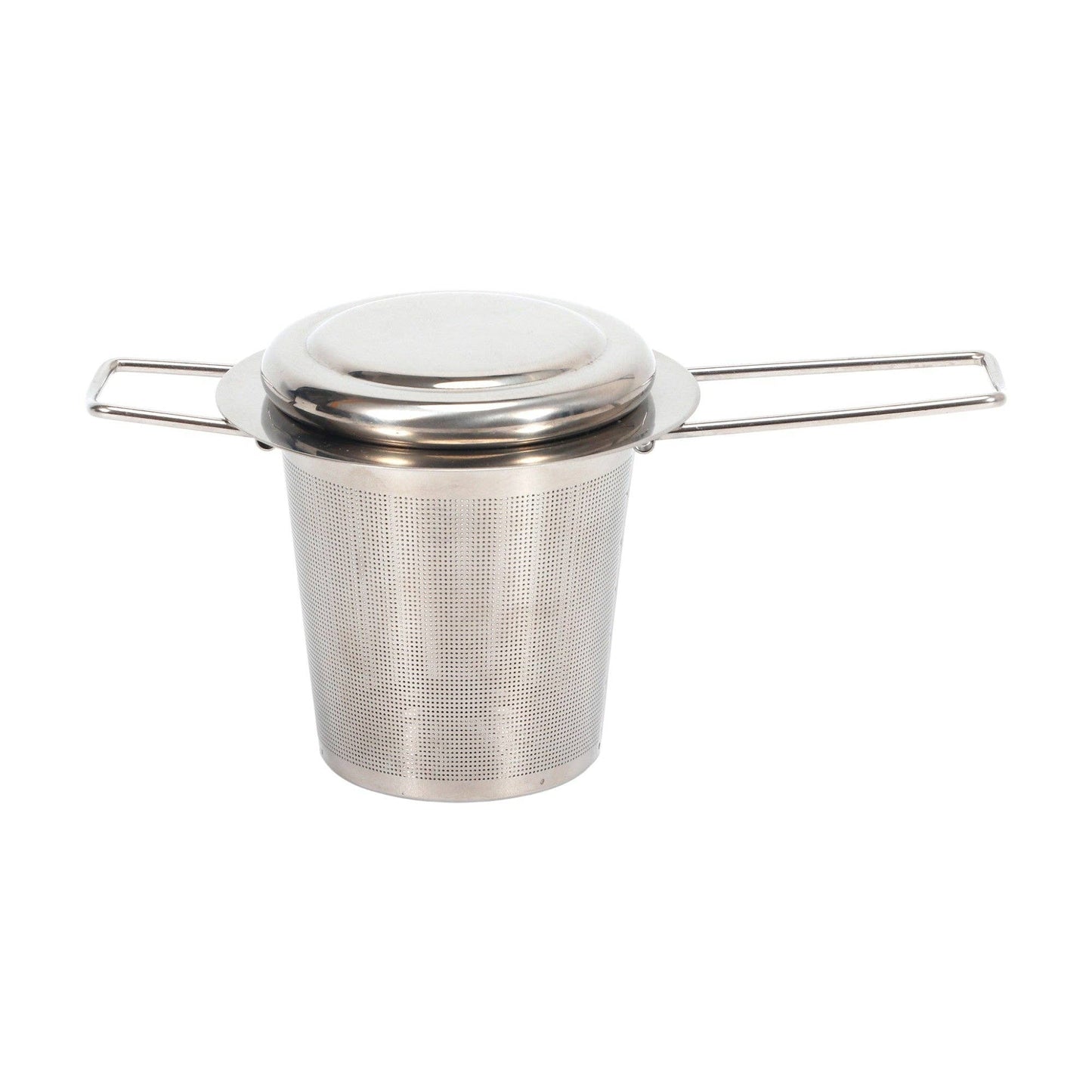 Stainless Steel Barrel Style Tea Strainer Infuser w/Collapsible Handle