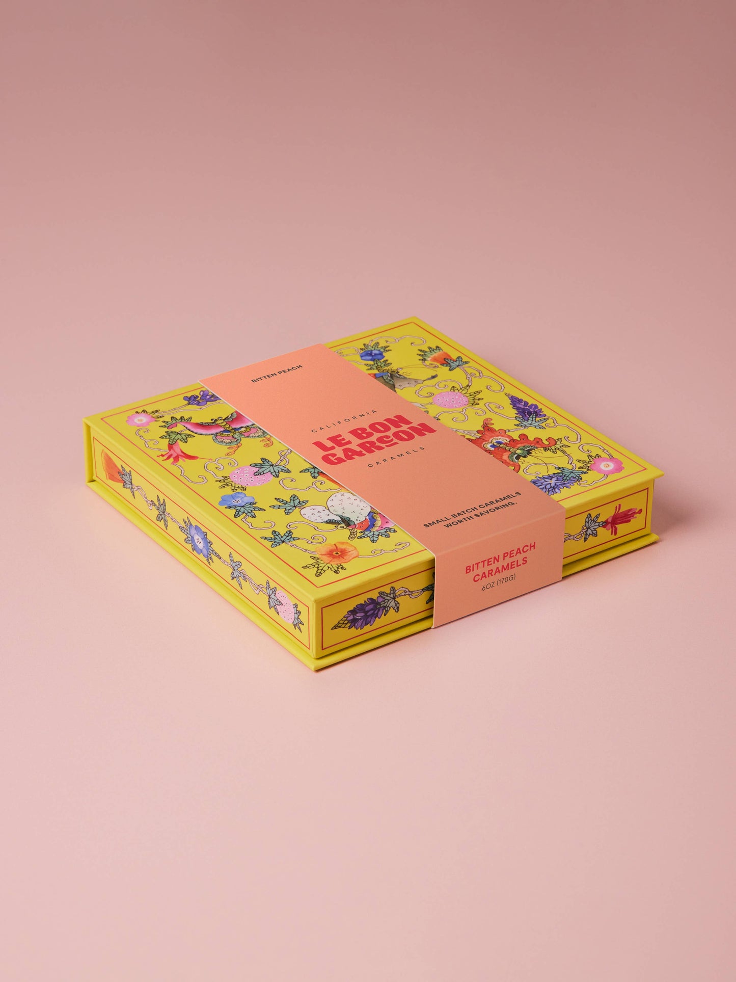 Le Bon Garcon Bitten Peach Caramels, 6 oz
