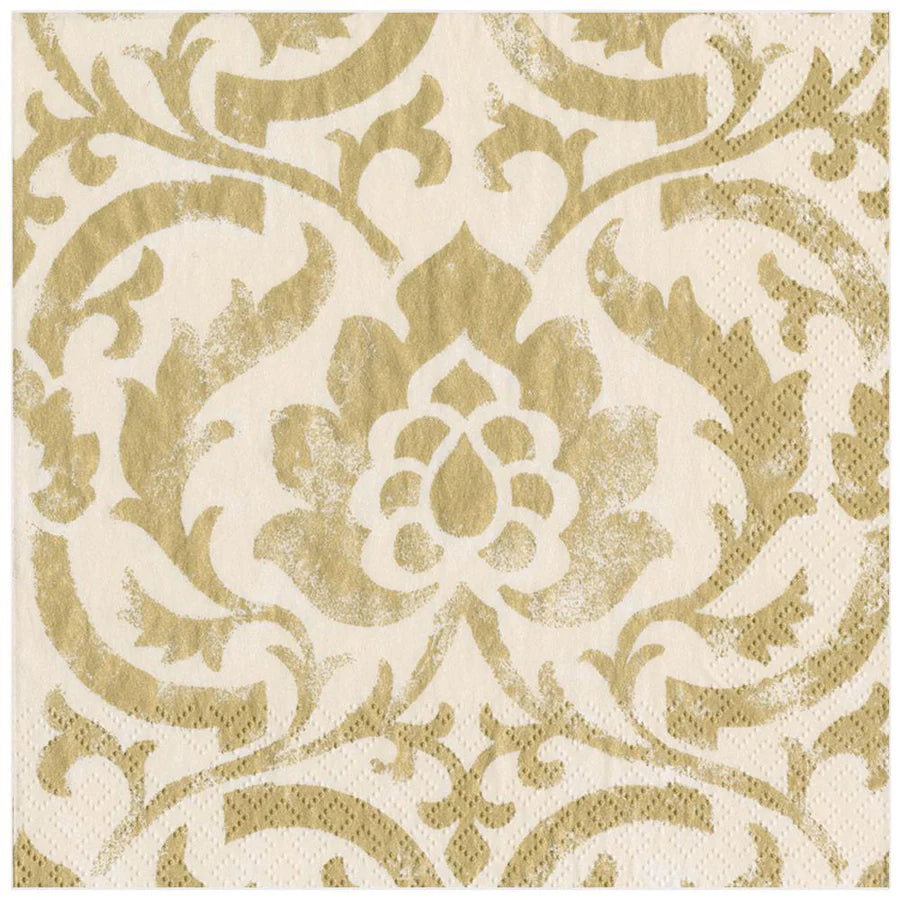 Caspari Baroque Cocktail Napkins, Set of 20