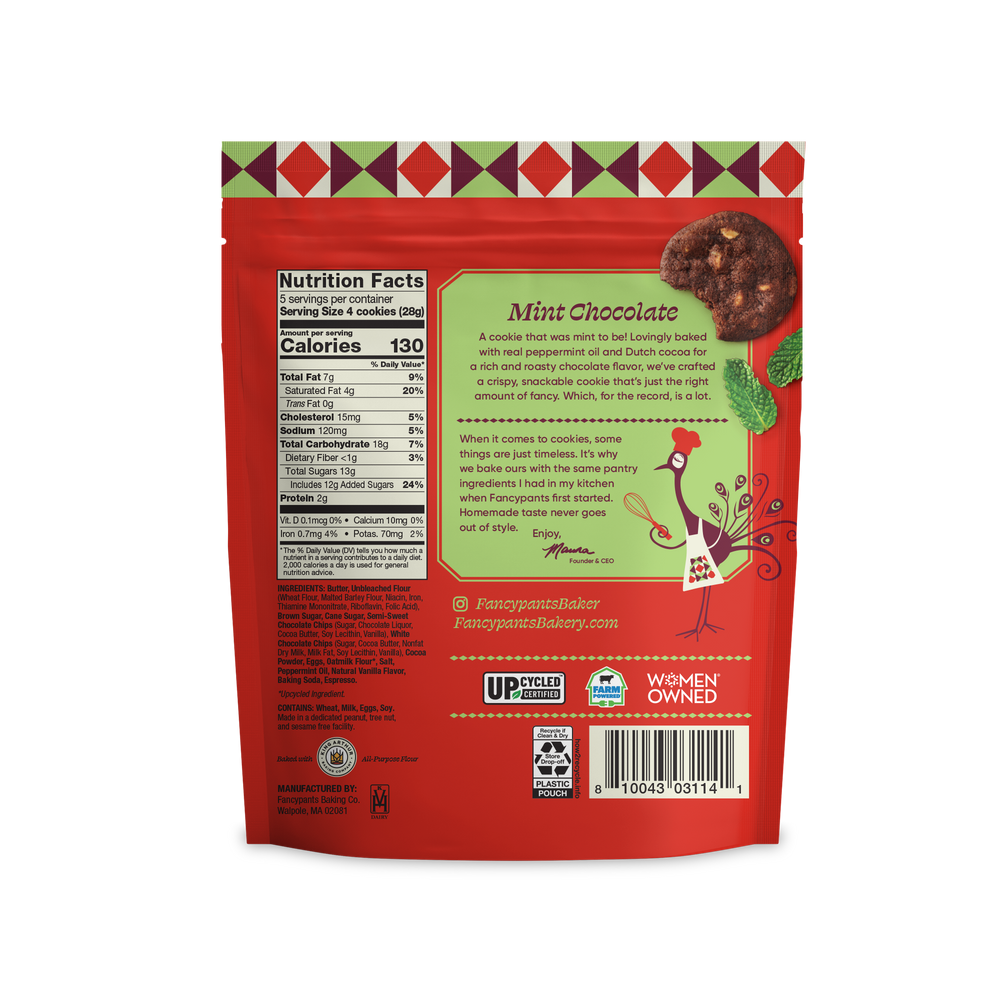 Fancypants Baking Mint Chocolate Cookies, 5oz