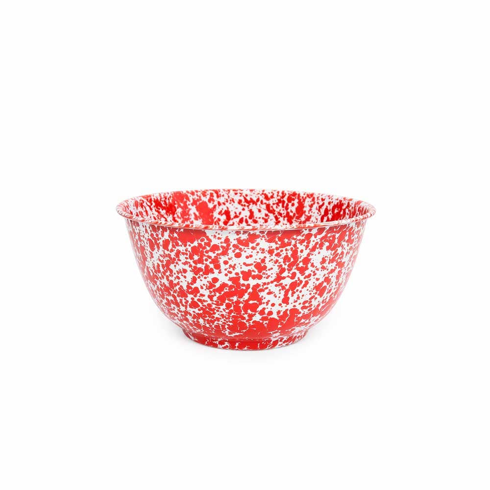 Crow Canyon Home Splatter Enamelware Large Salad Bowl