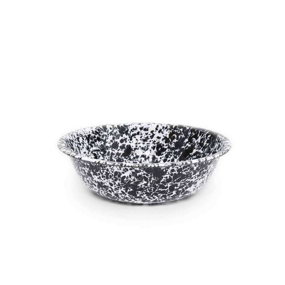 Crow Canyon Home Splatterware Enamelware Small Basin 4 qt, 12.25"
