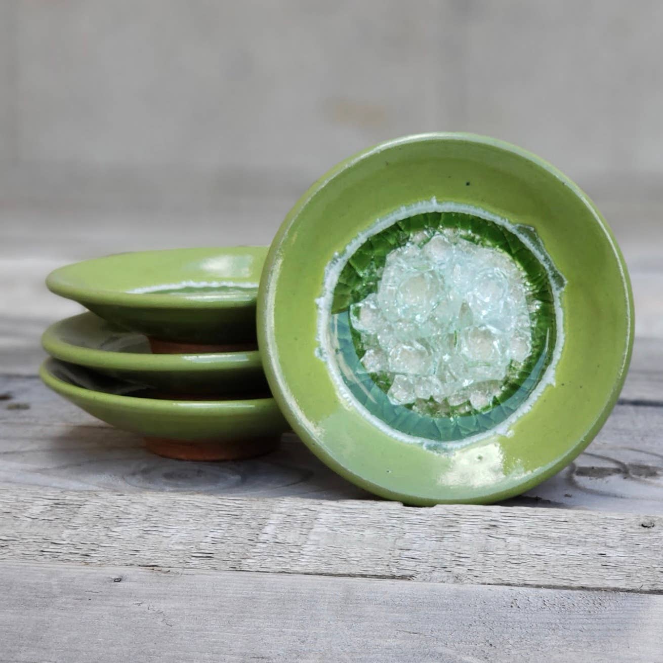 Ceramic Pottery Ring Dish/Wasabi Dipping Dish