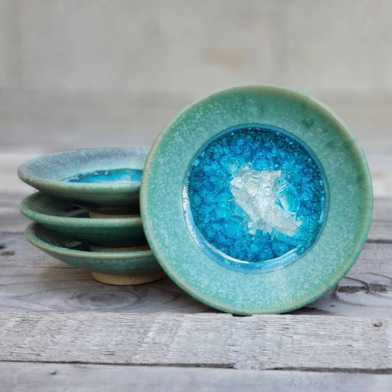 Ceramic Pottery Ring Dish/Wasabi Dipping Dish
