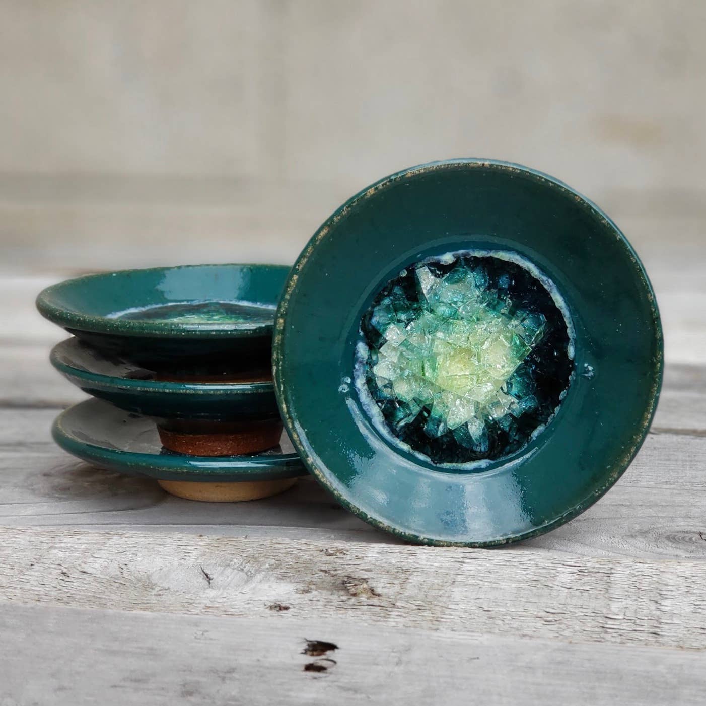 Ceramic Pottery Ring Dish/Wasabi Dipping Dish