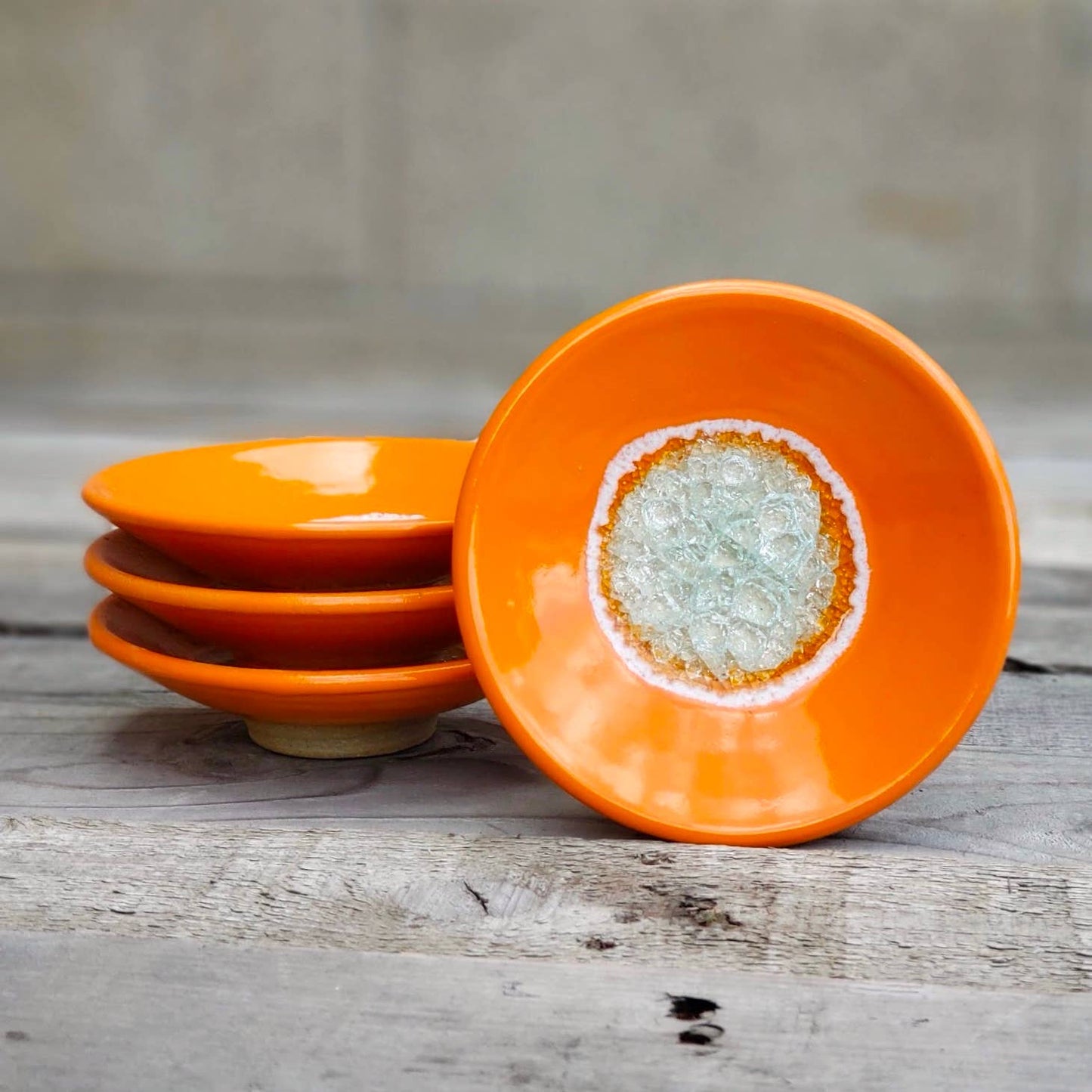 Ceramic Pottery Ring Dish/Wasabi Dipping Dish