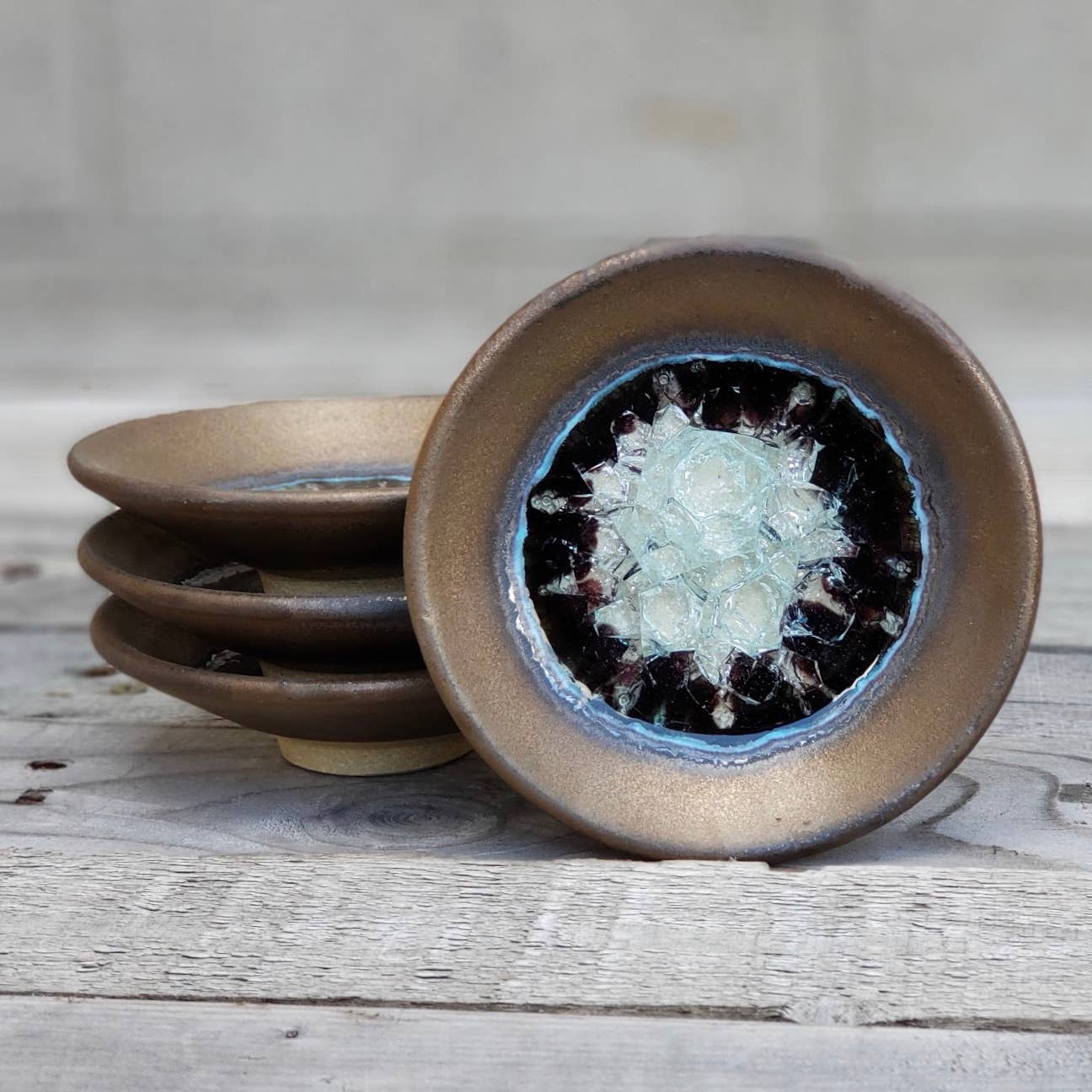 Ceramic Pottery Ring Dish/Wasabi Dipping Dish