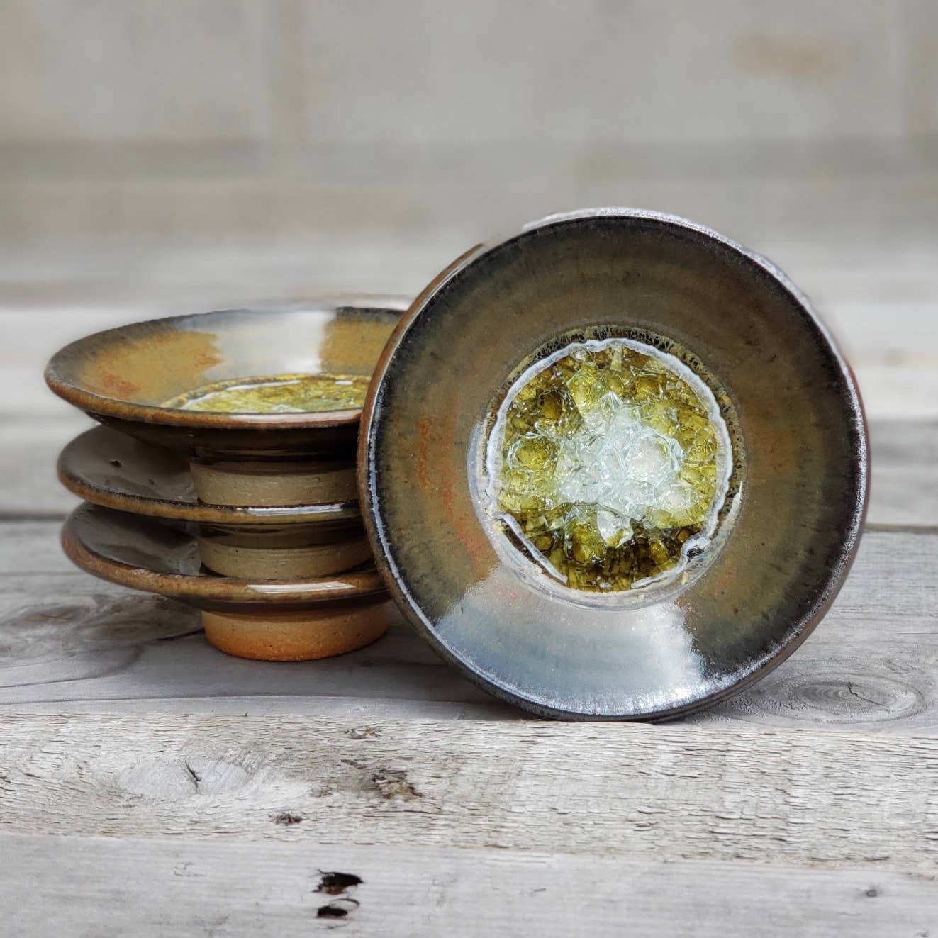 Ceramic Pottery Ring Dish/Wasabi Dipping Dish