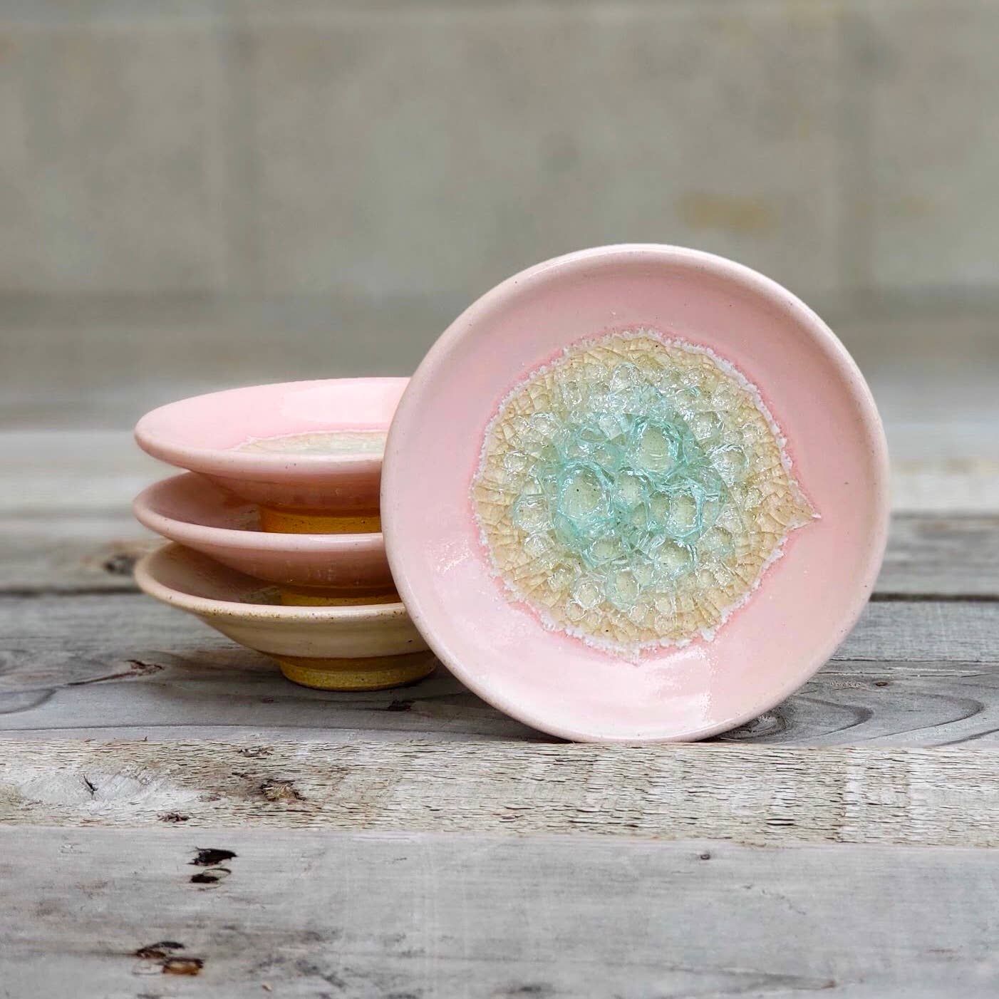Ceramic Pottery Ring Dish/Wasabi Dipping Dish