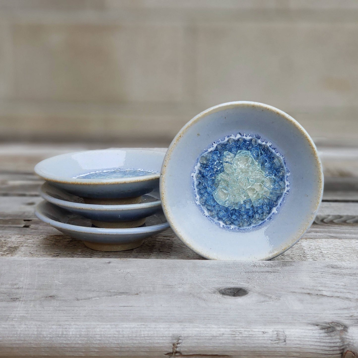 Ceramic Pottery Ring Dish/Wasabi Dipping Dish