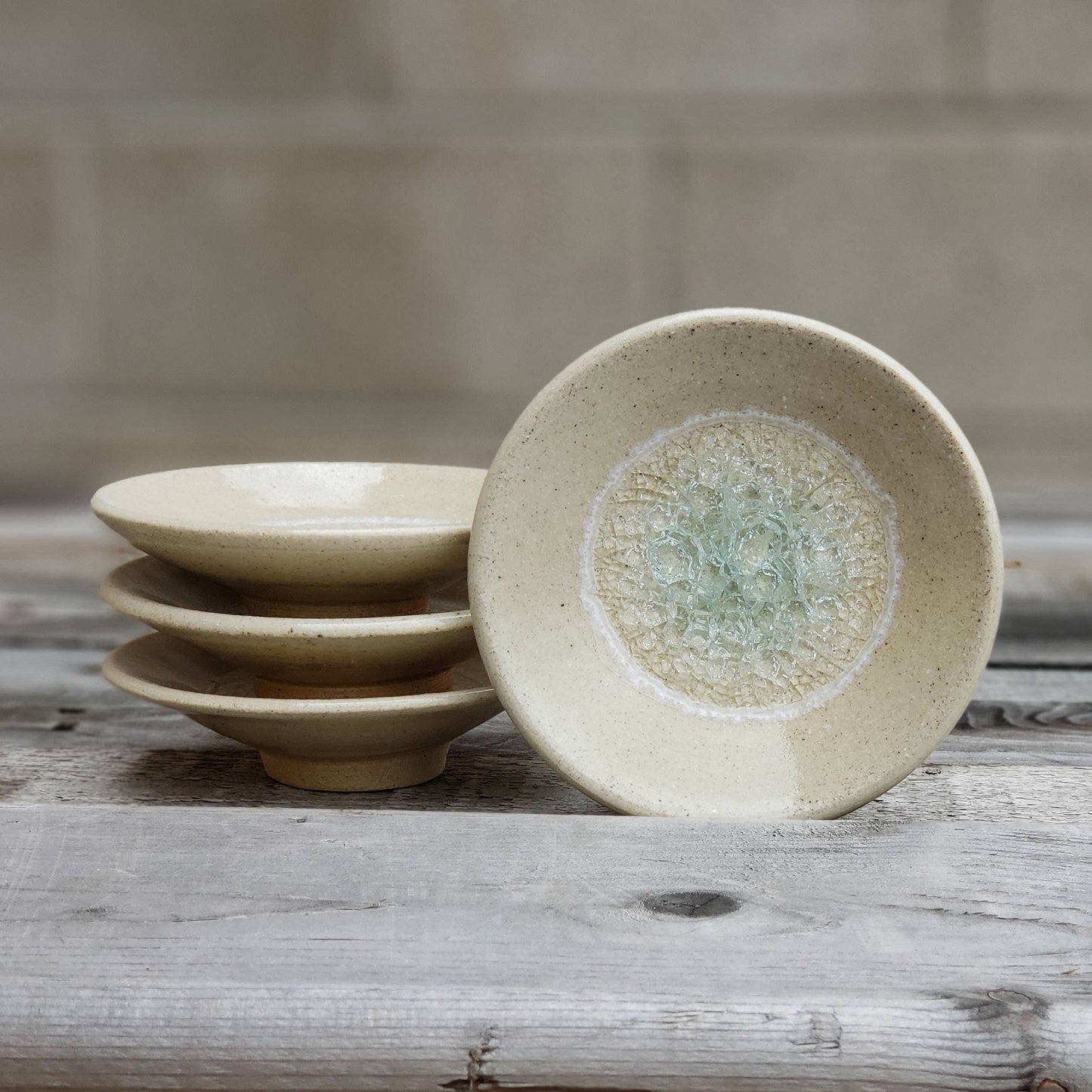 Ceramic Pottery Ring Dish/Wasabi Dipping Dish