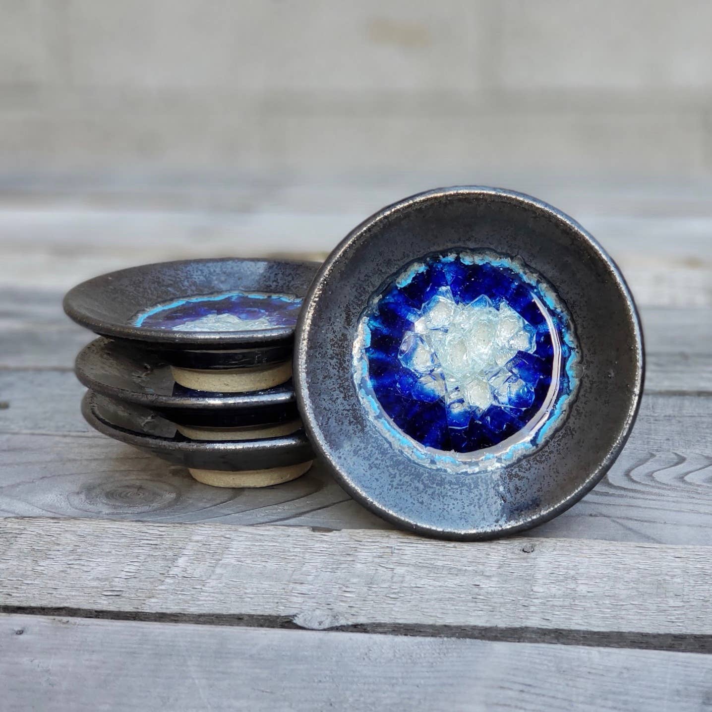 Ceramic Pottery Ring Dish/Wasabi Dipping Dish