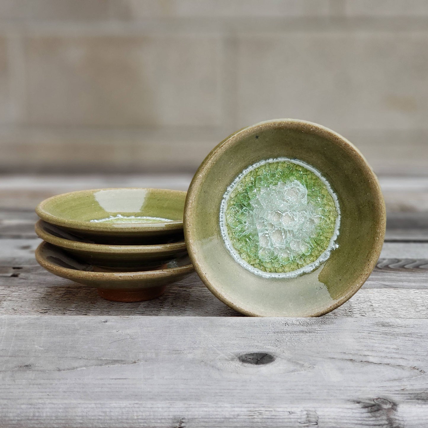 Ceramic Pottery Ring Dish/Wasabi Dipping Dish