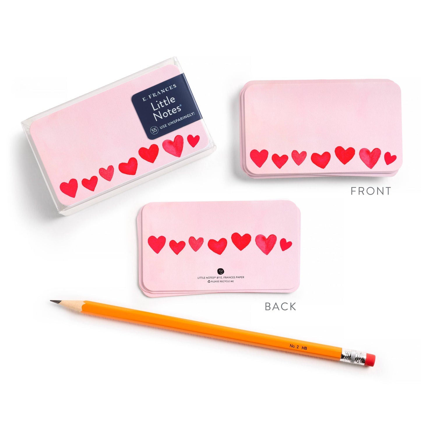 E. Frances Paper - Mini Hearts Blush Little Notes®