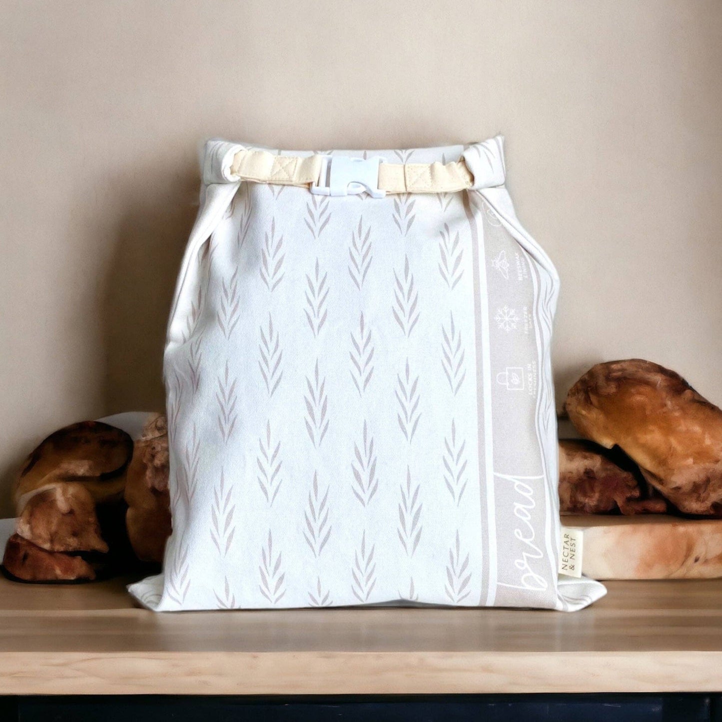 Nectar & Nest Reusable Beeswax Bread Bags