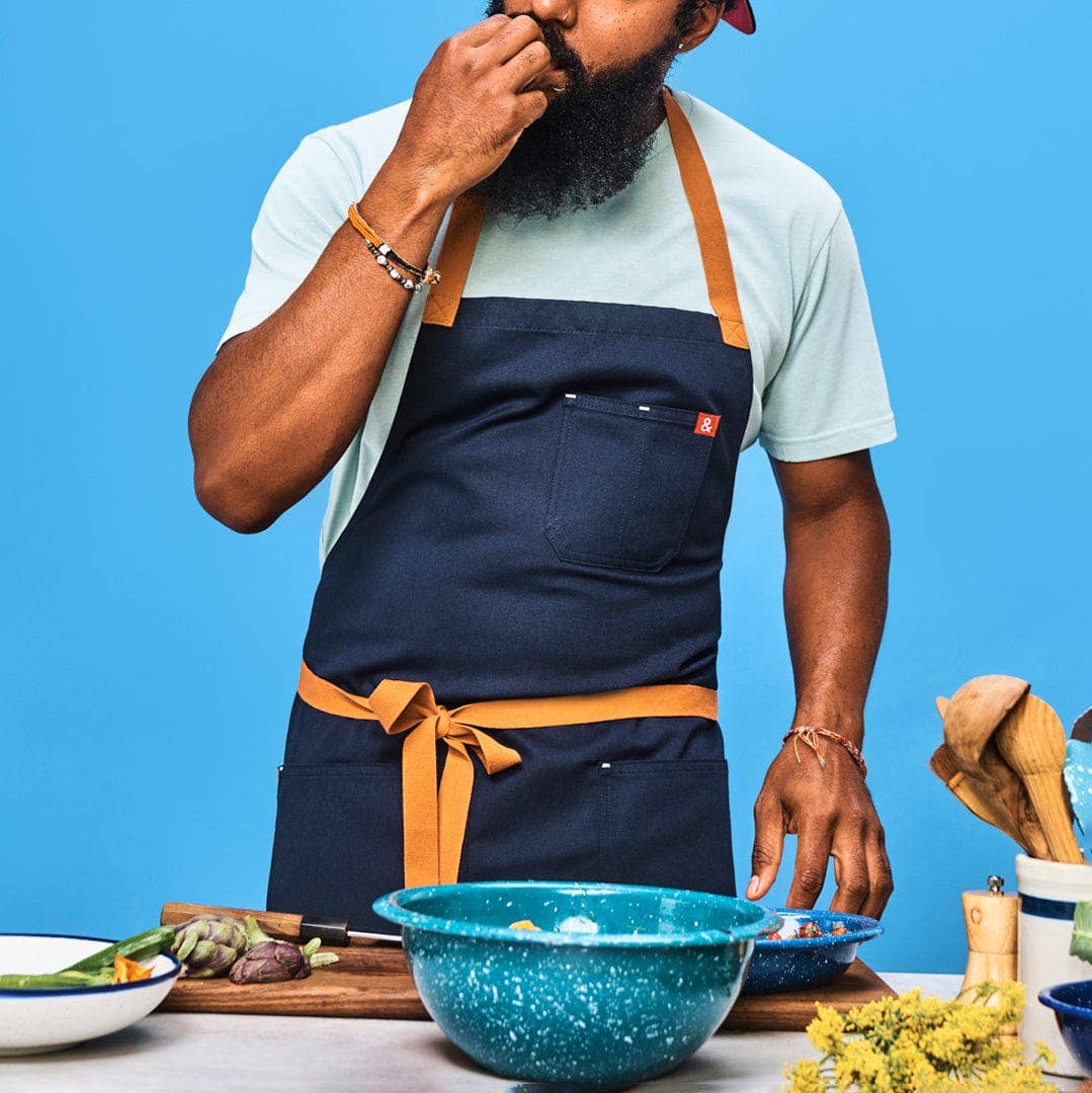 Hedley & Bennett The Essential Apron - Midnight Cider Blue