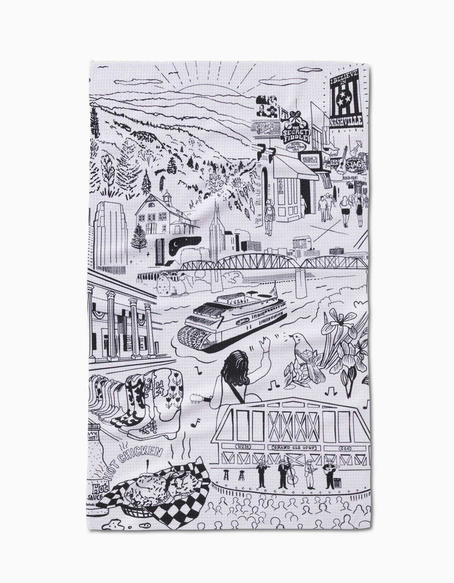 Geometry - Nashville Tea Towel