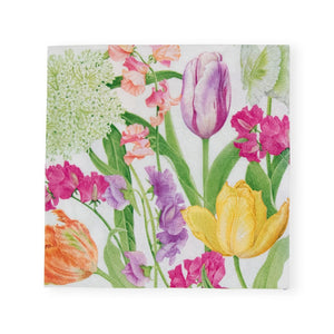 Caspari Spring Flower Show Cocktail Napkins, Set of 20