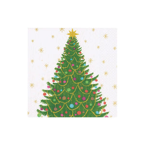 Caspari Merry and Bright Cocktail Napkins, Set of 20