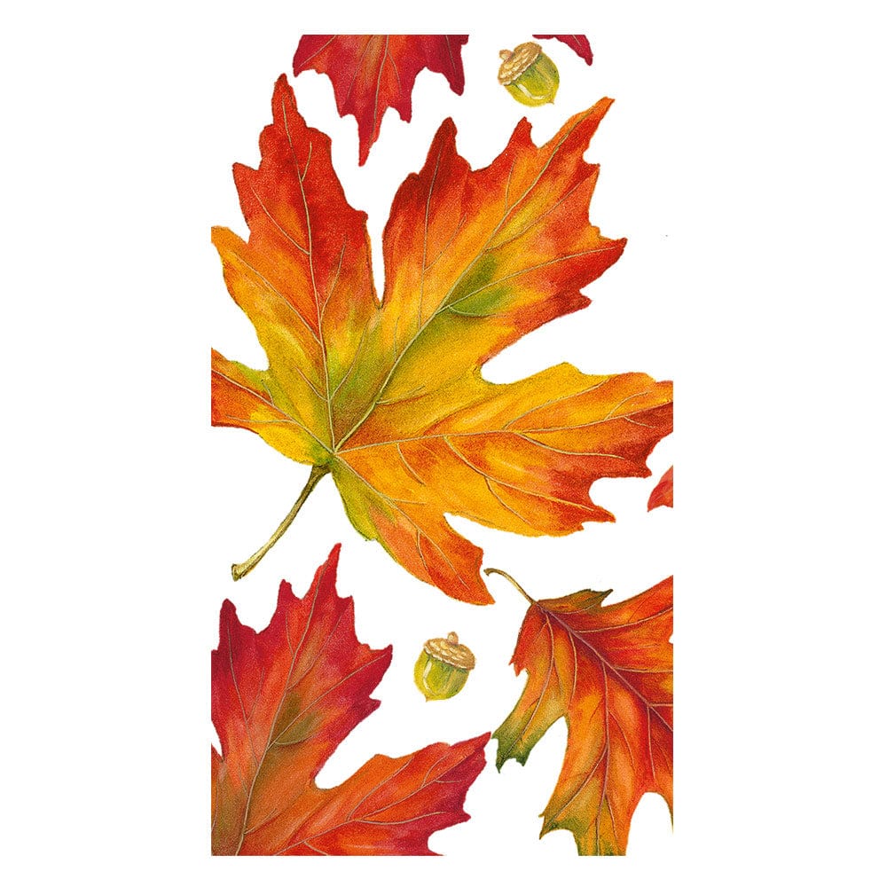 Caspari Autumn Hues Guest Napkins, Set of 15