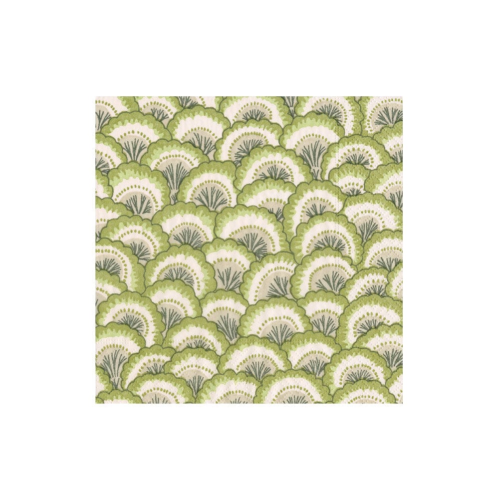 Caspari Pontchartrain Scallop Cocktail Napkins, Set of 20