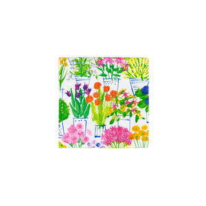 Caspari Flower Market Cocktail Napkins, Set of 20