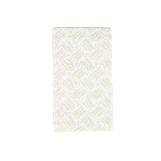 Caspari Basketry Flax Guest Napkins, Set of 12