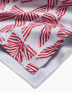 Geometry - Striped Bows Tea Towel