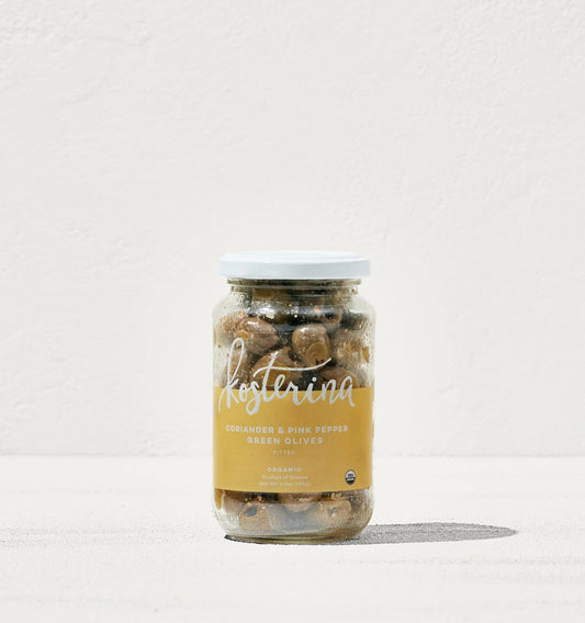 Kosterina - Coriander and Pink Pepper Green Olives