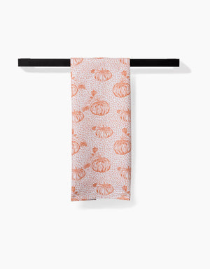 Geometry - Pumpkin Field Tea Towel