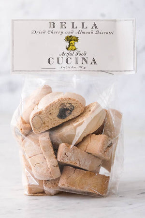 Bella Cucina - Dried Cherry & Almond Biscotti Bag - 6oz