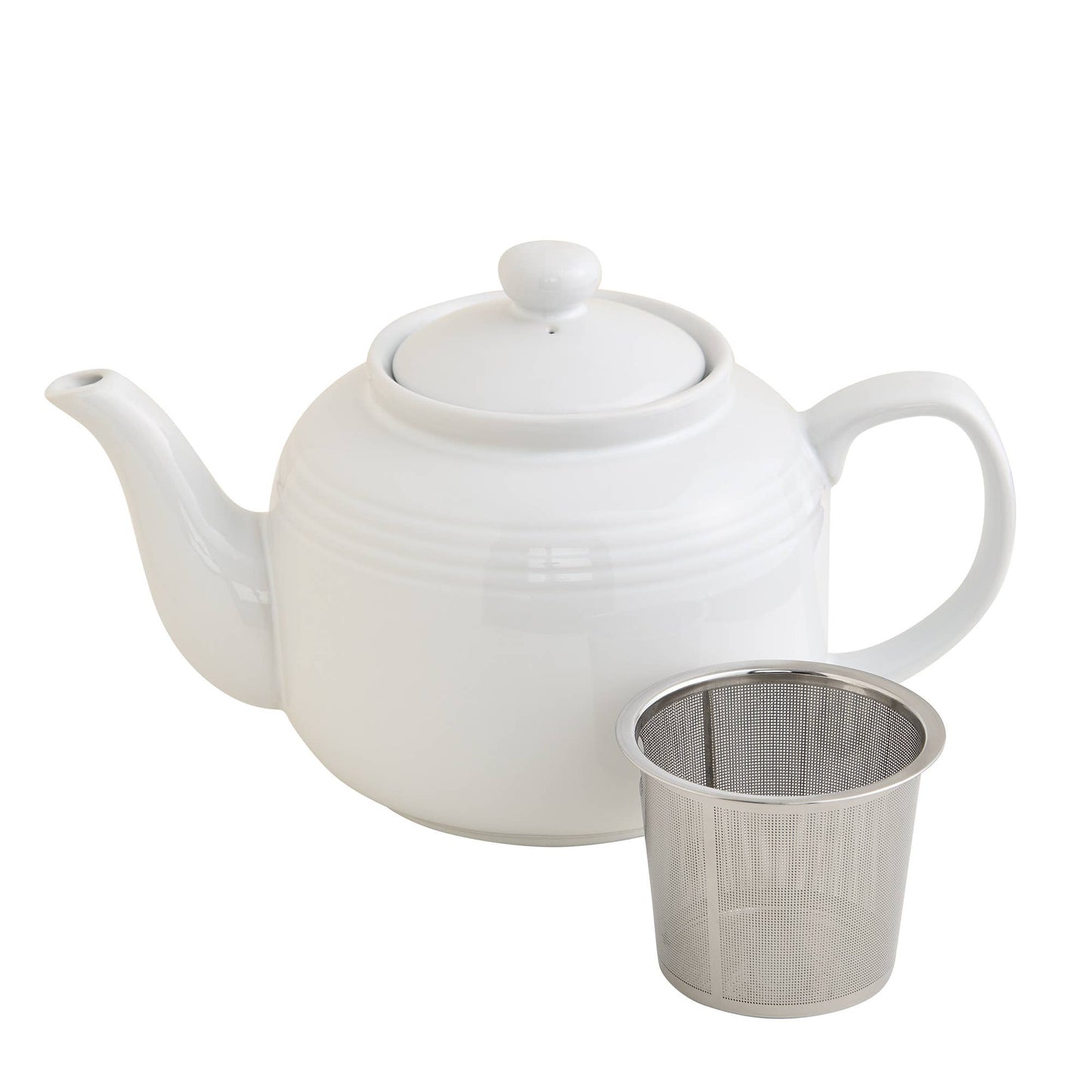 House of Prill Porcelain Teapot with Infuser, 6-Cup, 32oz.