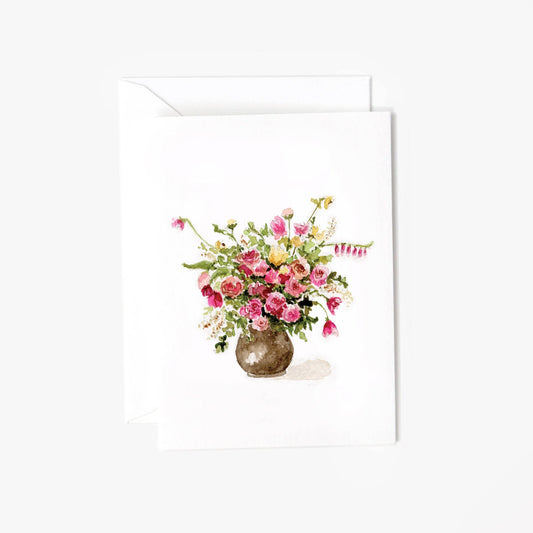 emily lex studio Rose Bouquet Mini Notecard