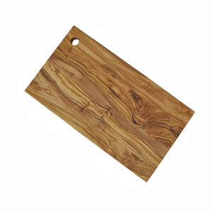 Olive Wood Rectangle Serving Board with Hanging Hole 13.75"x7"