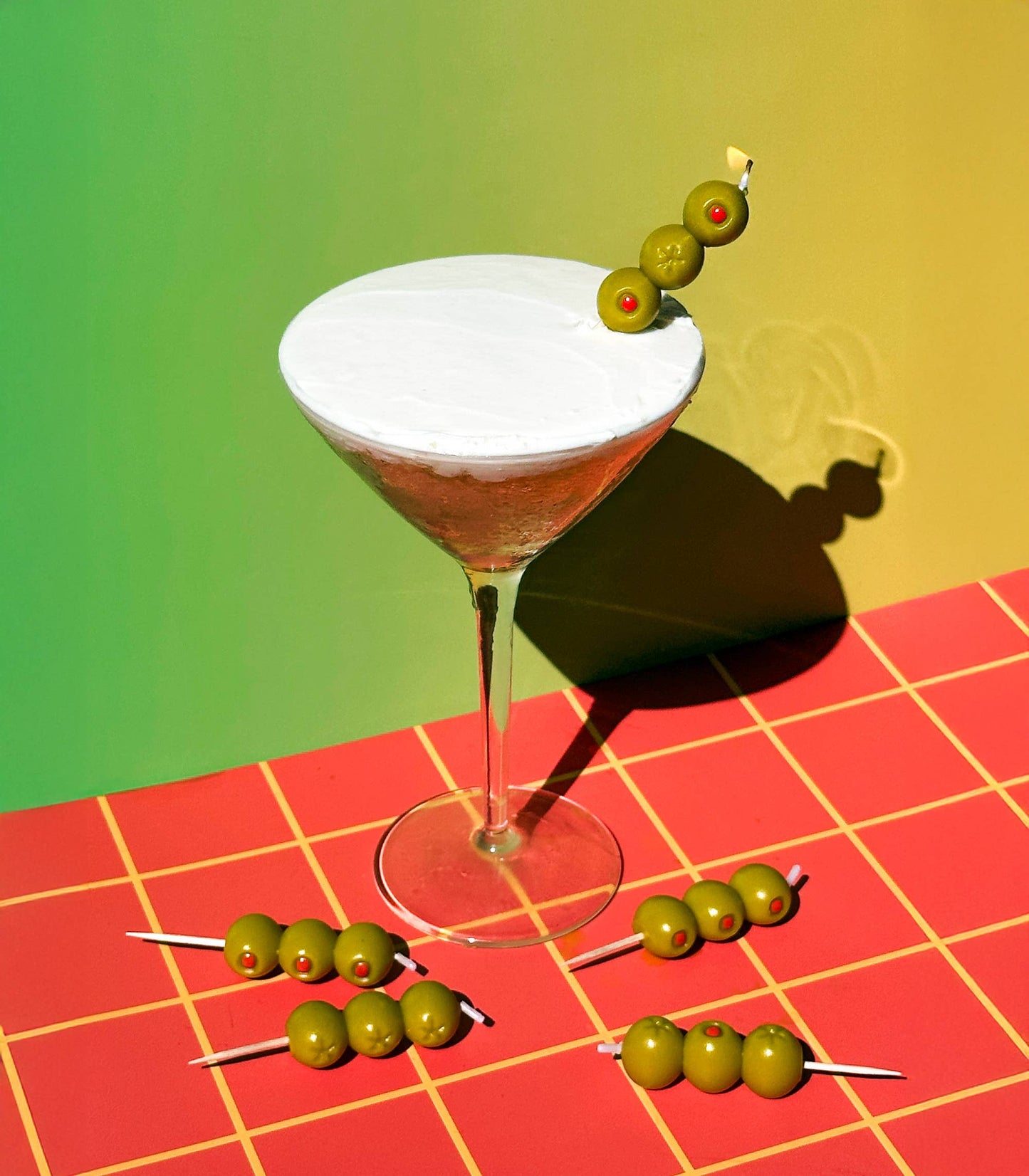 Fred & Friends Cocktail Party Olive Candles, Set of 6